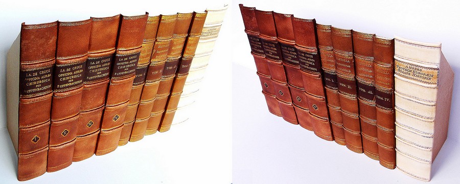 Fake Faux Book Leather Antique Spines