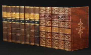 Leather Book Spines for Bookshelf